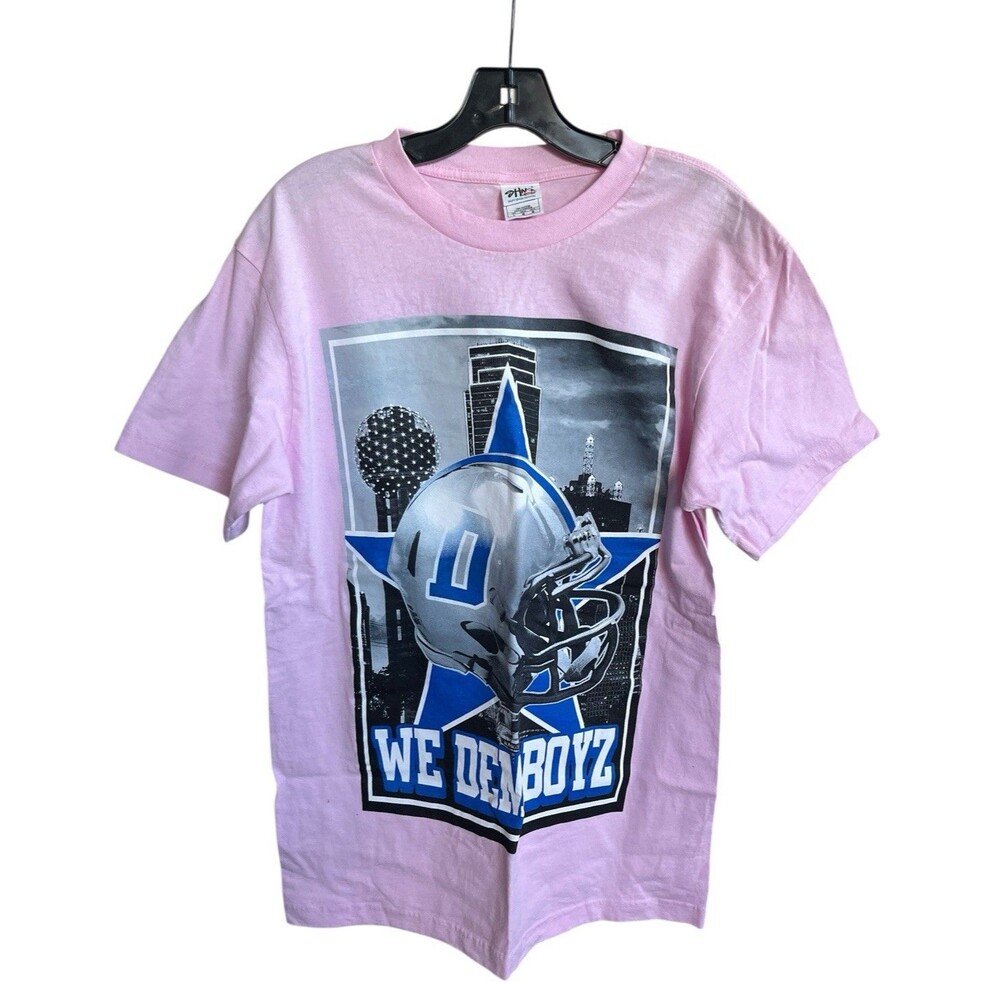 Shaka Active Dallas Cowboys We Dem Boyz Women’s T-Shirt Pink Size Large